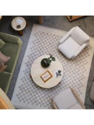 West Elm Travertine Coffee Table, Cool Walnut - thumbnail 4