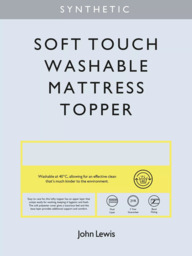 John Lewis Synthetic Soft Touch Washable Dual Layer 6cm Deep Mattress Topper - thumbnail 2