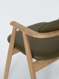 John Lewis Ida Frame Dining Chair Oak/Olive - thumbnail 6
