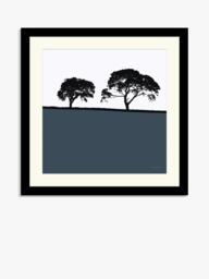 John Lewis Jacky Al-Samarraie 'Carlisle' Framed Print, 54.5 x 54.5cm, Navy