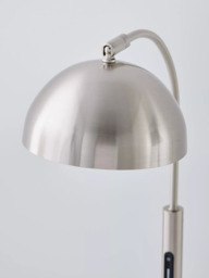John Lewis Arc LED Smart Switch Table Lamp, Brushed Steel - thumbnail 4