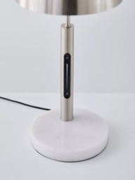 John Lewis Arc LED Smart Switch Table Lamp, Brushed Steel - thumbnail 5