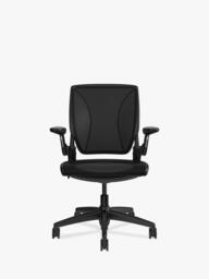 Humanscale World LM Mesh Office Chair, Black - thumbnail 2
