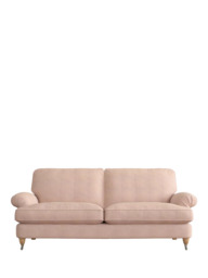 Laura Ashley Beaumaris Large 3 Seater Sofa, Oak Leg