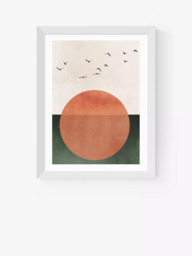 EAST END PRINTS Kubistika 'Rising' Framed Print
