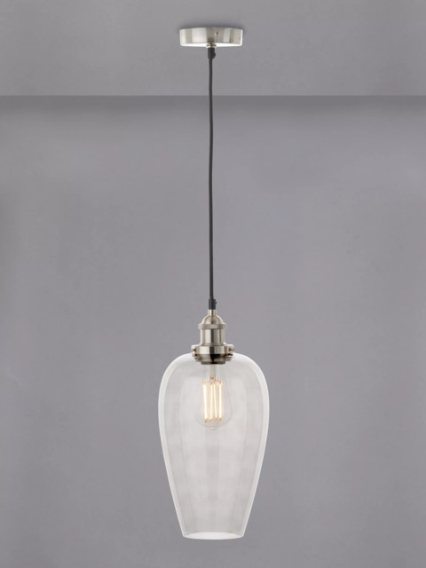 Pacific Clio Long Glass Shade Pendant Ceiling Light - image 1