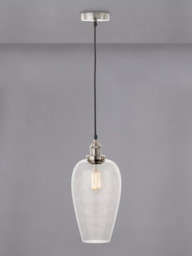 Pacific Clio Long Glass Shade Pendant Ceiling Light - thumbnail 1