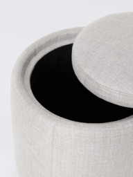 John Lewis ANYDAY Pip Storage Footstool, Light Leg - thumbnail 5