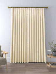 John Lewis Textured Weave Pair Blackout Lined Pencil Pleat Curtains - thumbnail 5