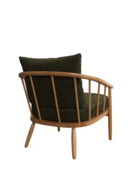 John Lewis Frome Leather Armchair, Light Leg - thumbnail 4