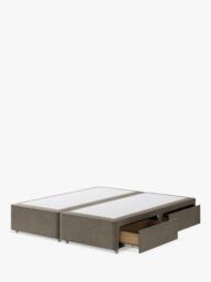 Hypnos Pocket Sprung Upholstered 4 Drawer Divan Base, Super King Size - thumbnail 2