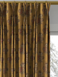 GP & J Baker Poppy Paisley Made to Measure Curtains or Roman Blind, Ochre - thumbnail 6