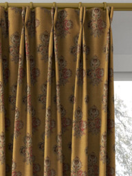 GP & J Baker Poppy Paisley Made to Measure Curtains or Roman Blind, Ochre - thumbnail 4