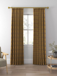 GP & J Baker Poppy Paisley Made to Measure Curtains or Roman Blind, Ochre - thumbnail 3