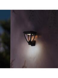 Philips Vapora Solar Power Outdoor Wall Light, Black - thumbnail 2