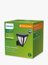 Philips Vapora Solar Power Outdoor Wall Light, Black - thumbnail 3