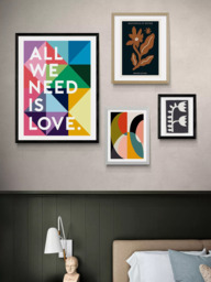 EAST END PRINTS Rafael Farias 'All We Need Is Love' Framed Print - thumbnail 2