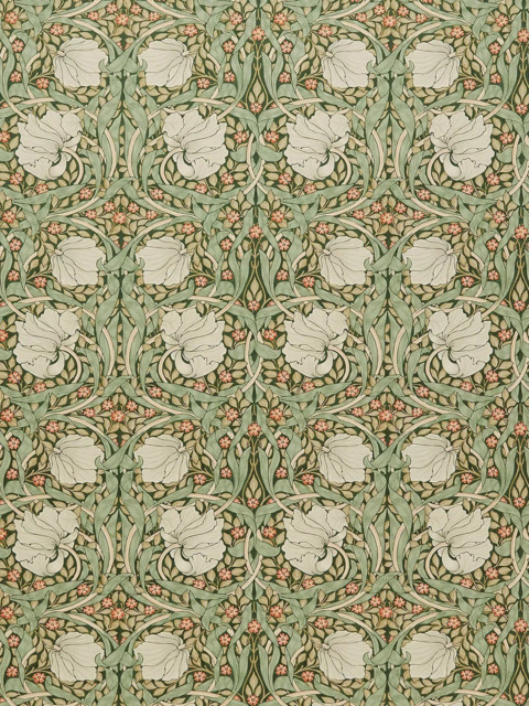 William Morris At Home Strawberry Thief Made to Measure Curtains or Roman Blind, Ochre - image 1