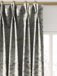William Morris At Home Strawberry Thief Made to Measure Curtains or Roman Blind, Ochre - thumbnail 4