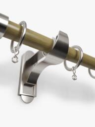 John Lewis Wooden Curtain Pole with Metal Finial, Dia.28mm - thumbnail 4