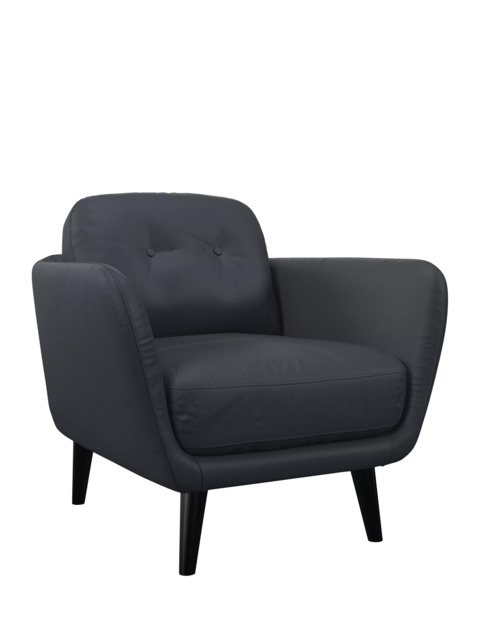 John Lewis Arlo Leather Armchair, Dark Leg - image 1