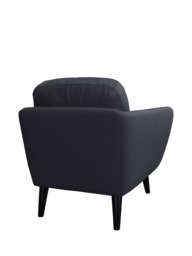 John Lewis Arlo Leather Armchair, Dark Leg - thumbnail 4