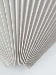 John Lewis Pleated Fan Wall Light, White - thumbnail 5