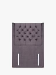 John Lewis Margot Winged Full Depth Upholstered Headboard, Single - thumbnail 1