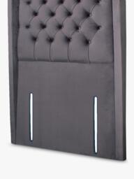 John Lewis Margot Winged Full Depth Upholstered Headboard, Single - thumbnail 2