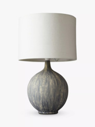 John Lewis Ebony Ceramic Table Lamp - thumbnail 3