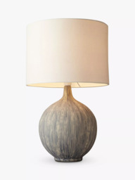 John Lewis Ebony Ceramic Table Lamp - thumbnail 2