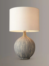 John Lewis Ebony Ceramic Table Lamp - thumbnail 1
