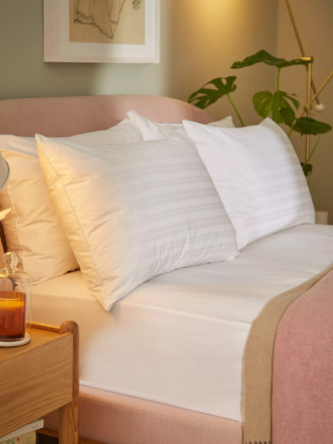 John Lewis Natural Collection Goose Feather & Down Kingsize Pillow, Medium - image 1