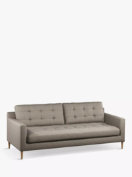 John Lewis Draper II Large 3 Seater Sofa, Light Leg - thumbnail 1