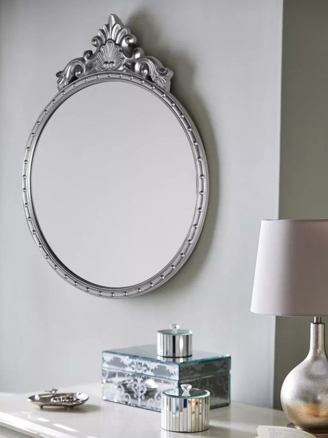 Laura Ashley Overton Round Wall Mirror, 73 x 58cm - image 1