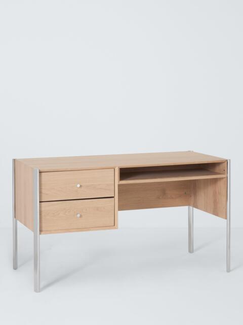 John Lewis Hansen Oak Wood 2 Drawer Desk, Natural - image 1