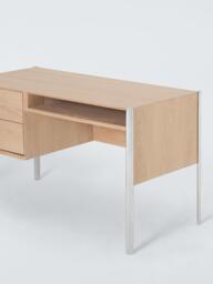 John Lewis Hansen Oak Wood 2 Drawer Desk, Natural - thumbnail 4