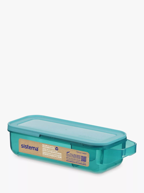 Sistema Plastic Snack Box, 445ml, Assorted - image 1