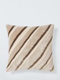 John Lewis Oblique Stripe Cushion - thumbnail 1