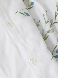John Lewis Jasmine Border Pure Cotton Sateen Duvet Cover Set, 200 Thread Count - thumbnail 5