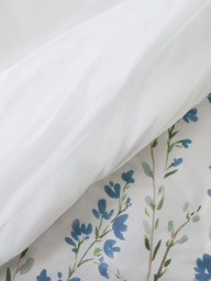 John Lewis Jasmine Border Pure Cotton Sateen Duvet Cover Set, 200 Thread Count - thumbnail 4