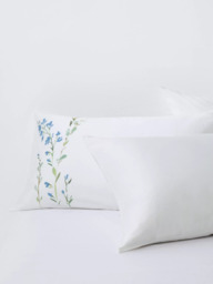 John Lewis Jasmine Border Pure Cotton Sateen Duvet Cover Set, 200 Thread Count - thumbnail 3