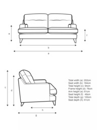 G Plan Vintage The Seventy Two Medium 3 Seater Sofa, Dark Leg - thumbnail 2