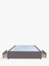 John Lewis Non-Sprung Upholstered 2 Drawer Divan Base, Double - thumbnail 4
