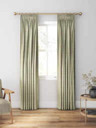 William Morris At Home Marigold Velvet Made to Measure Curtains or Roman Blind, Jute - thumbnail 3