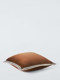 John Lewis Bordered Velvet Cushion - thumbnail 3