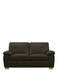 John Lewis Camden Medium 2 Seater Leather Sofa, Light Leg - thumbnail 5