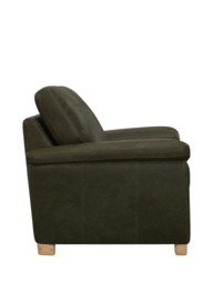 John Lewis Camden Medium 2 Seater Leather Sofa, Light Leg - thumbnail 3