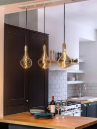 Tala Linear Bar Triple Pendant Ceiling Light with Voronoi II LED Bulbs, White - thumbnail 5