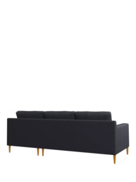 John Lewis Draper II RHF Chaise Leather Sofa, Light Leg - thumbnail 4